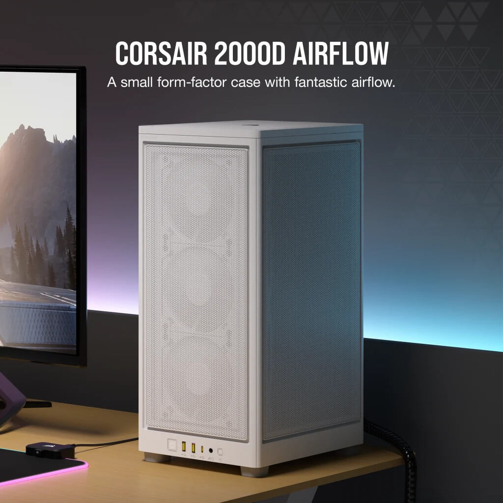 CORSAIR 2000D AIRFLOW MINI CASE WHITE - Cryptech