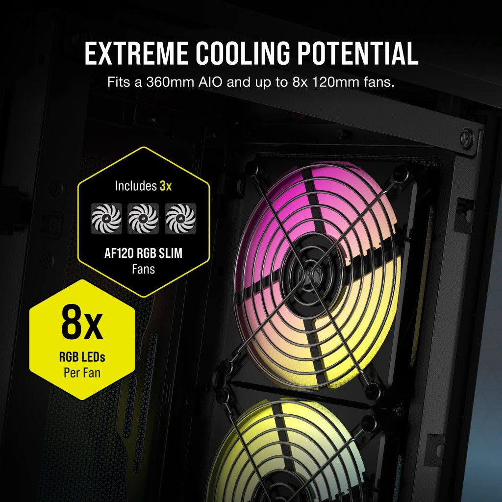 CORSAIR 2000D ICUE RGB AIRFLOW MINI CASE BLACK - Cryptech