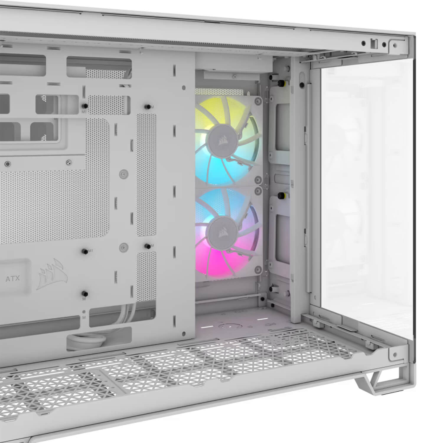 Corsair 2500X RGB Tempered Glass Case White