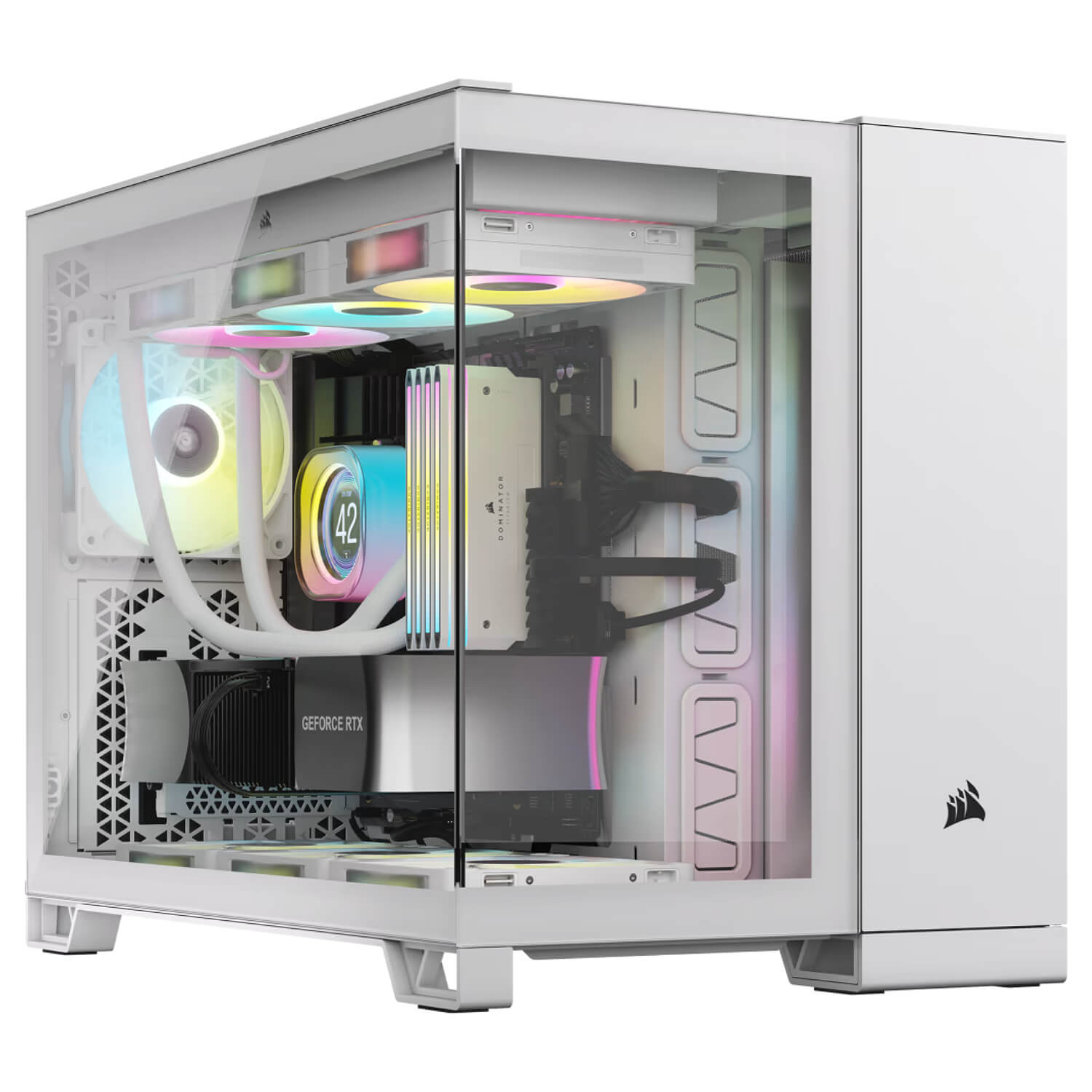 Corsair 2500X RGB Tempered Glass Case White