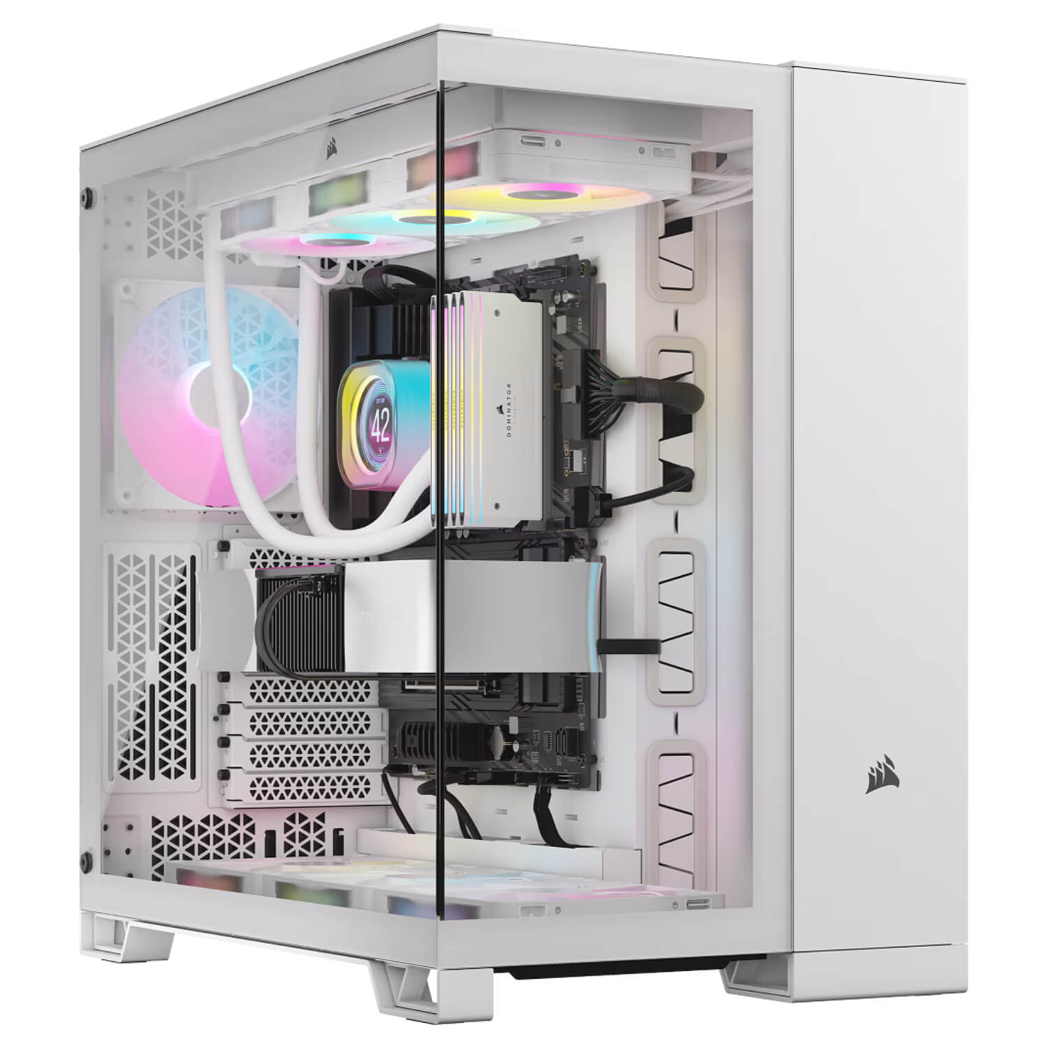 Corsair 6500X RGB Tempered Glass Mid-Tower Case White