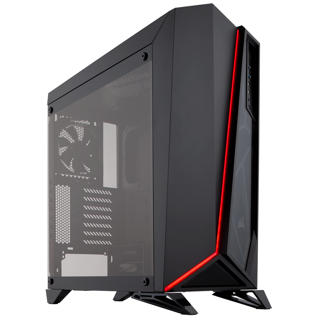 CORSAIR CARBIDE SERIES SPEC-OMEGA TEMPERED GLASS MID-TOWER BLACK - Cryptech