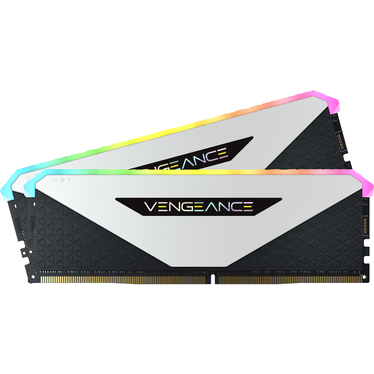 CORSAIR DDR4 16G (2X8G) 3200 CL16 VENGEANCE RGB RT BLACK/WHITE - Cryptech