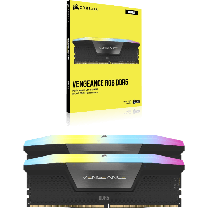 CORSAIR DDR5 64G (2X32G) 6000 CL40 VENGEANCE RGB BLACK - Cryptech