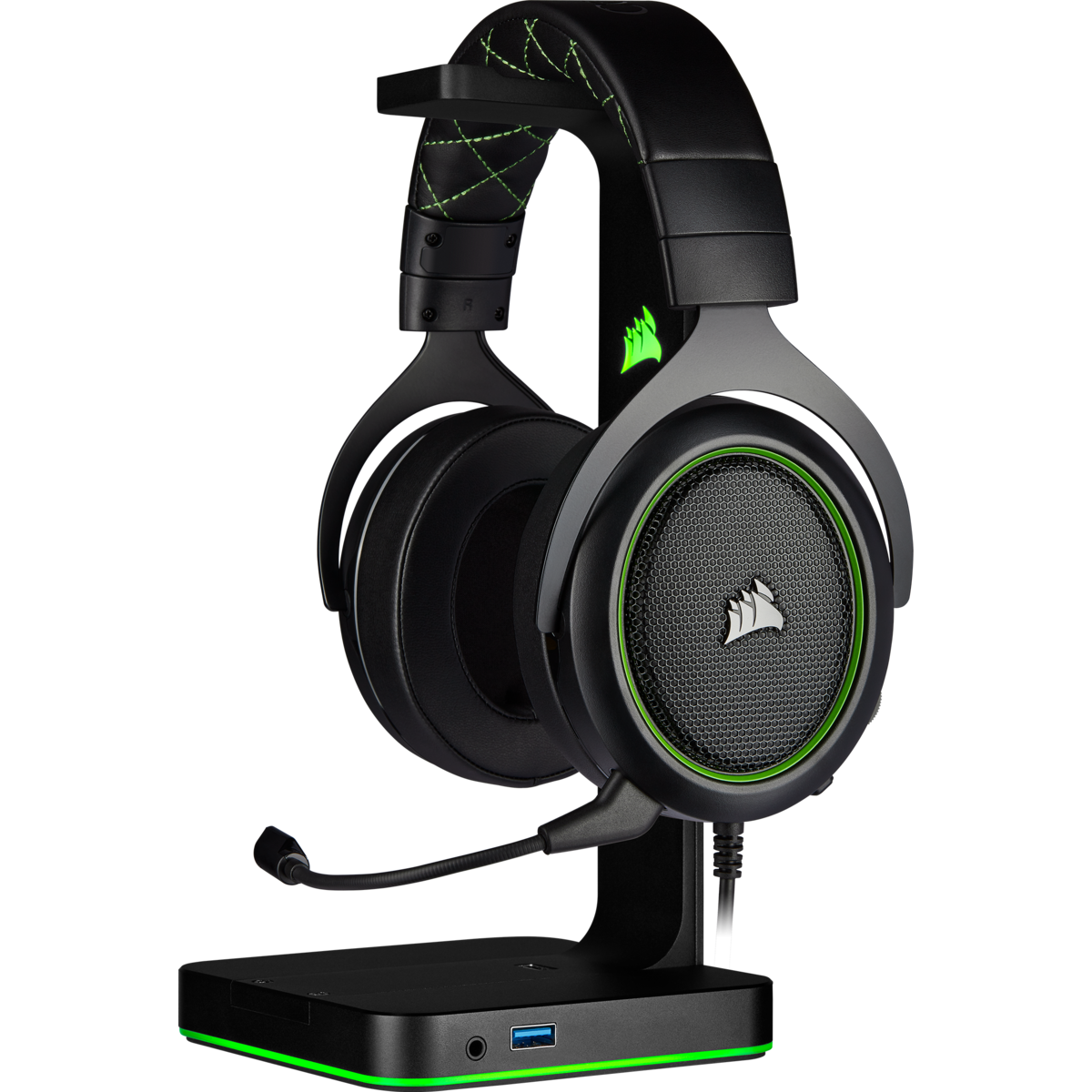 CORSAIR HS50 PRO STEREO GAMING HEADSET - GREEN - Cryptech