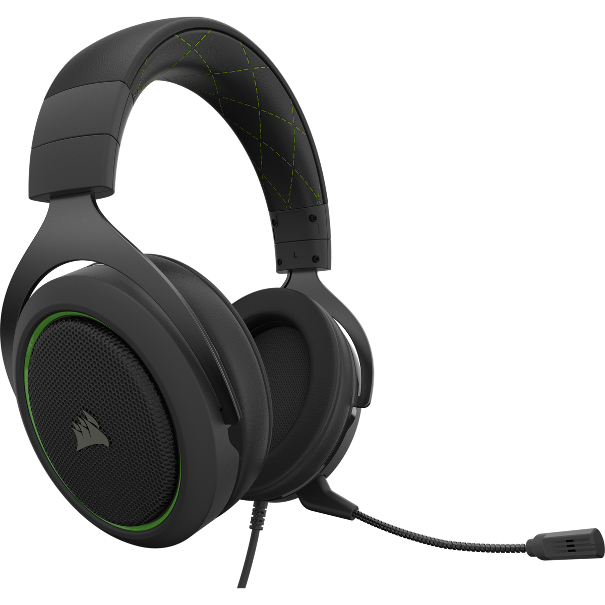 CORSAIR HS50 PRO STEREO GAMING HEADSET - GREEN - Cryptech