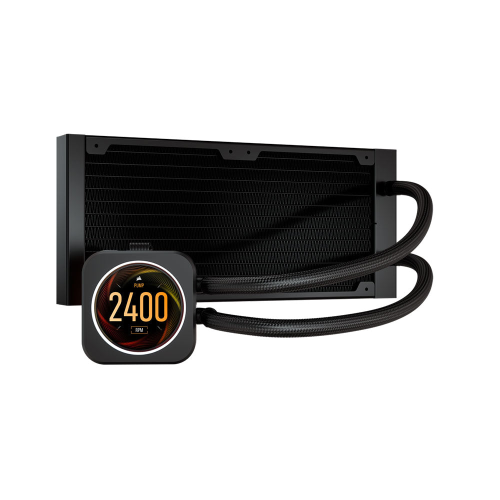 CORSAIR ICUE H100I ELITE LCD DISPLAY LIQUID CPU COOLER - Cryptech