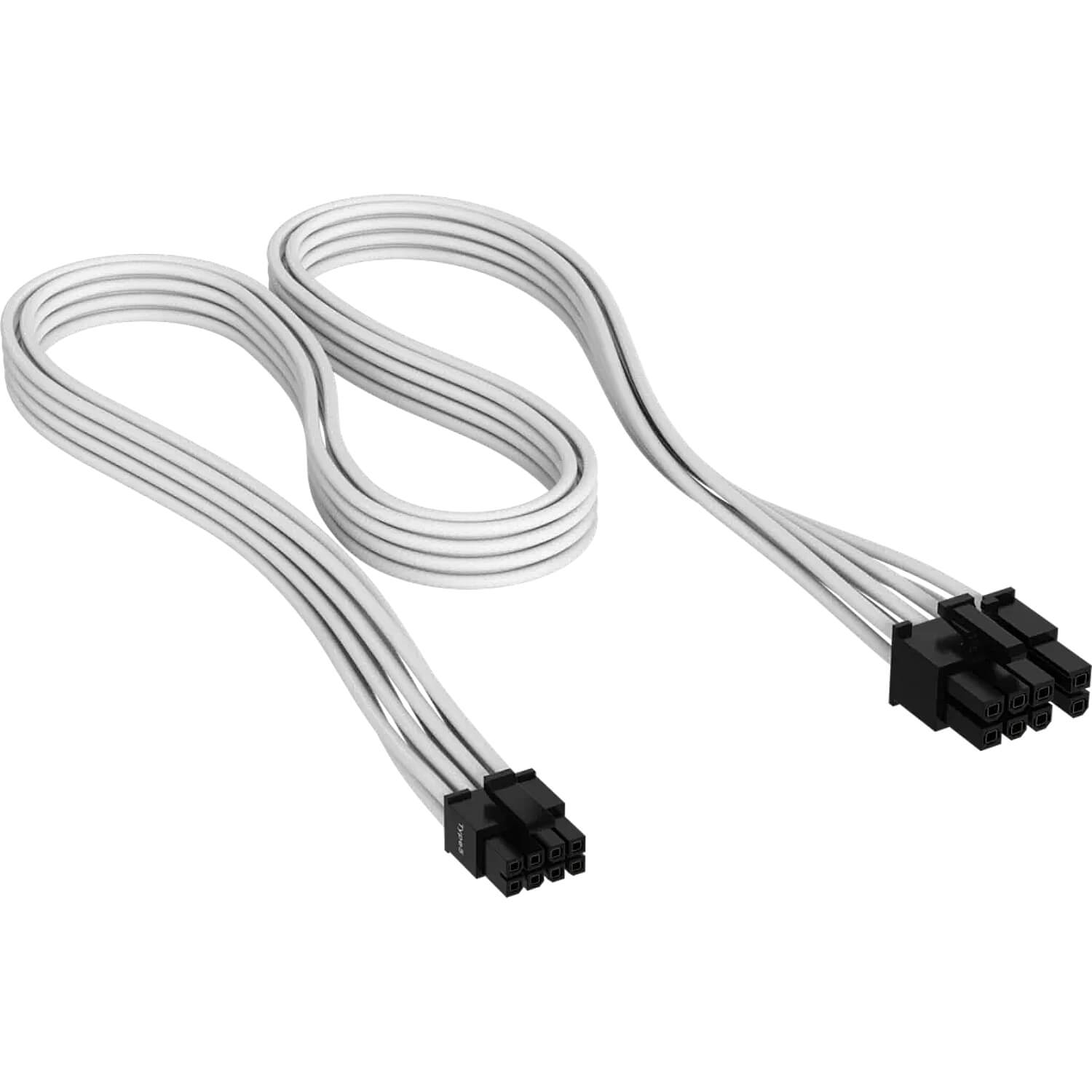 CORSAIR PREMIUM SLEEVED PCIE TYPE 5 GEN 5 WHITE CABLE