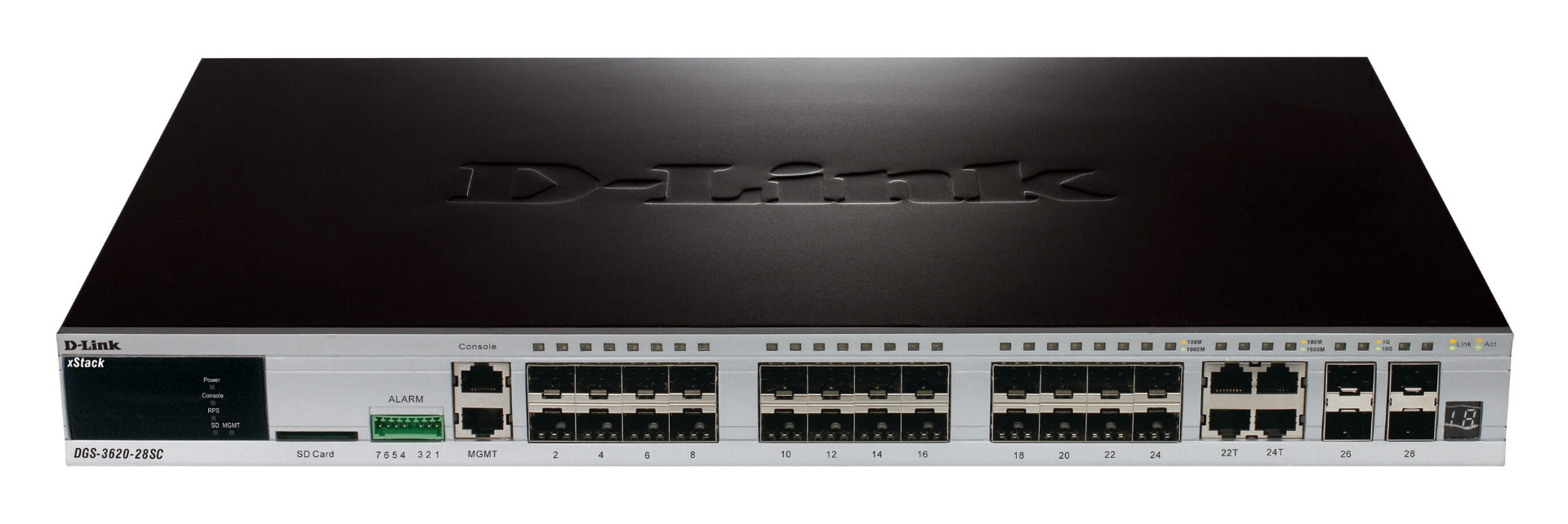 D-LINK 28 PORT SWITCH / 24-PORT GIGABIT SFP + 4 X SFP + 4 X 10G SFP+ - Cryptech