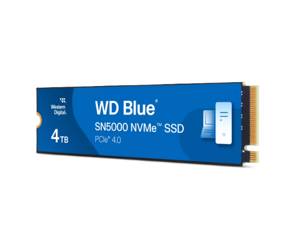 דיסק פנימי WD Blue SN5000 NVMe SSD 4TB PCIe Gen4X4 2280