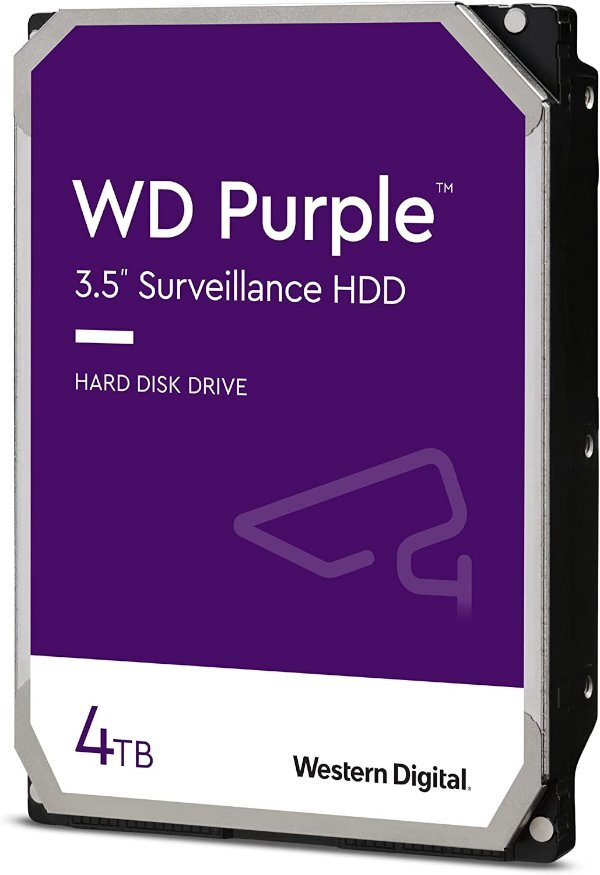 דיסק קשיח פנימי לנייח WD 4TB Purple 5400rpm 256MB 3.5 - Cryptech