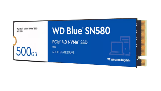 דיסק פנימי Western Digital Blue SN580 500GB NVMe Gen4.0 - Cryptech