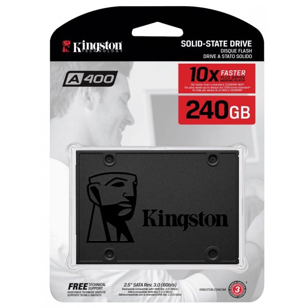 דיסק פנימי 2.5 SSD Kingston 240GB A400 - Cryptech