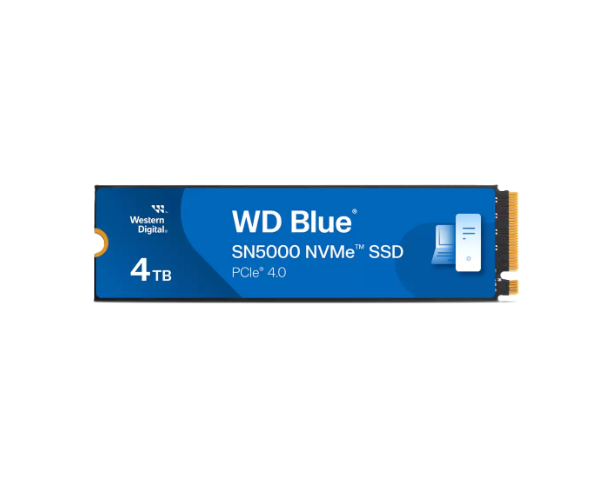 דיסק פנימי WD Blue SN5000 NVMe SSD 4TB PCIe Gen4X4 2280