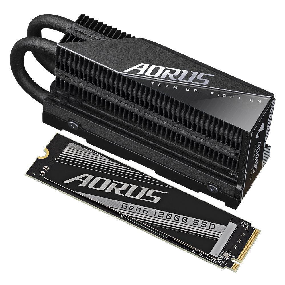 דיסק פנימי AORUS Gen5 NVME 2TB up to 12400/11800 MB/s Read/Write - Cryptech