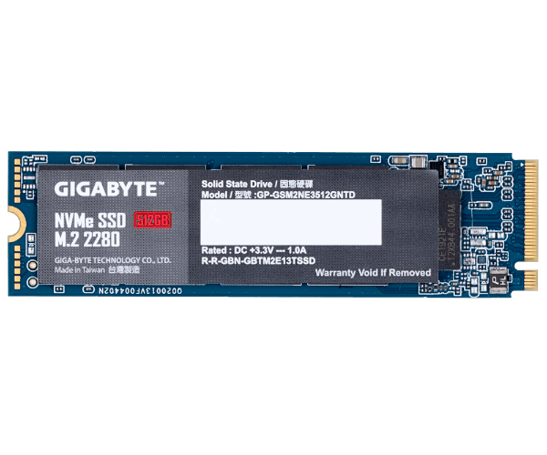 דיסק פנימי Gigabyte 512GB m.2 NVME BULK 1.3 pci-e 3.0