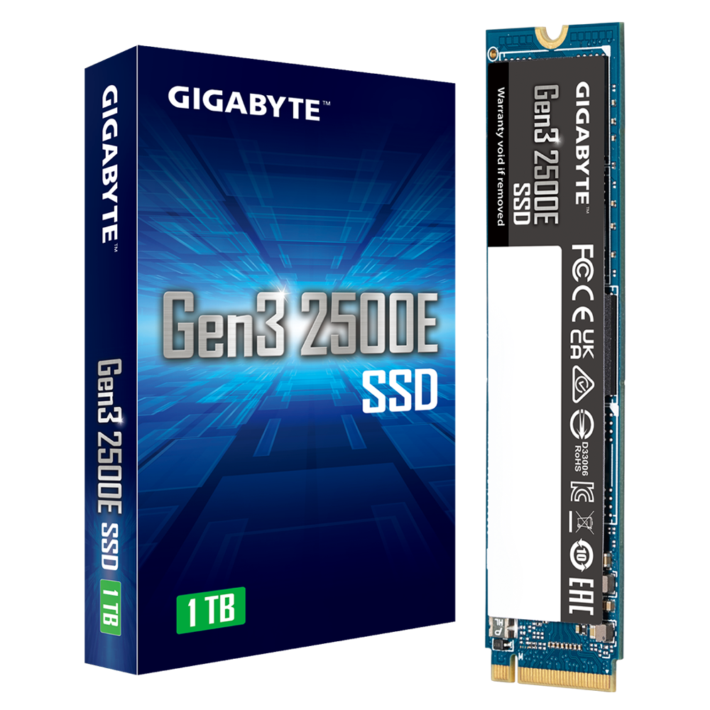 דיסק פנימי GIGABYTE Gen3 2500E SSD NVME 1TB - Cryptech