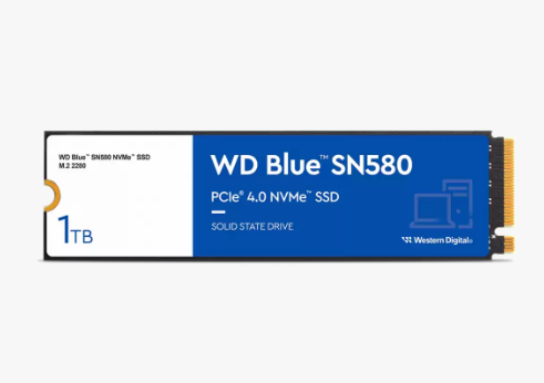 דיסק פנימי WD Blue SN580 1TB Nvme Gen4 2280 Up to 4150MB/s - Cryptech