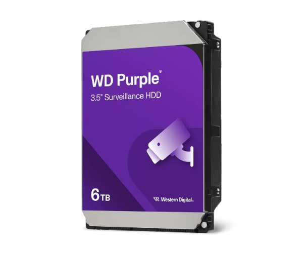 דיסק לנייח 3.5 Western Digital 6TB Purple 5400RPM 256MB Cache