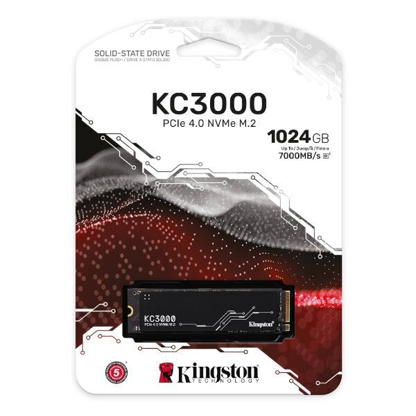 דיסק פנימי Kingston KC3000 1024GB NVME Gen4 7000/6000 R/W - Cryptech