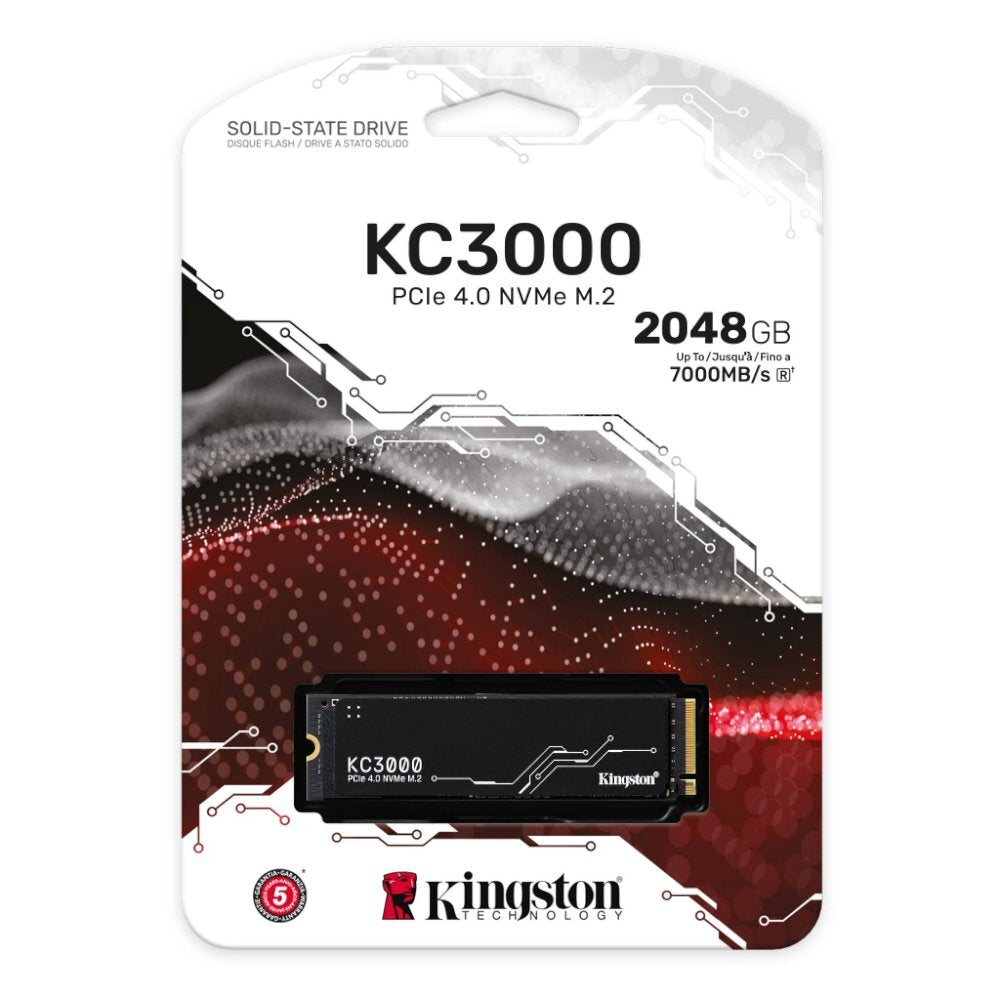 דיסק פנימי Kingston KC3000 2048GB NVME Gen4 7000/7000 R/W - Cryptech