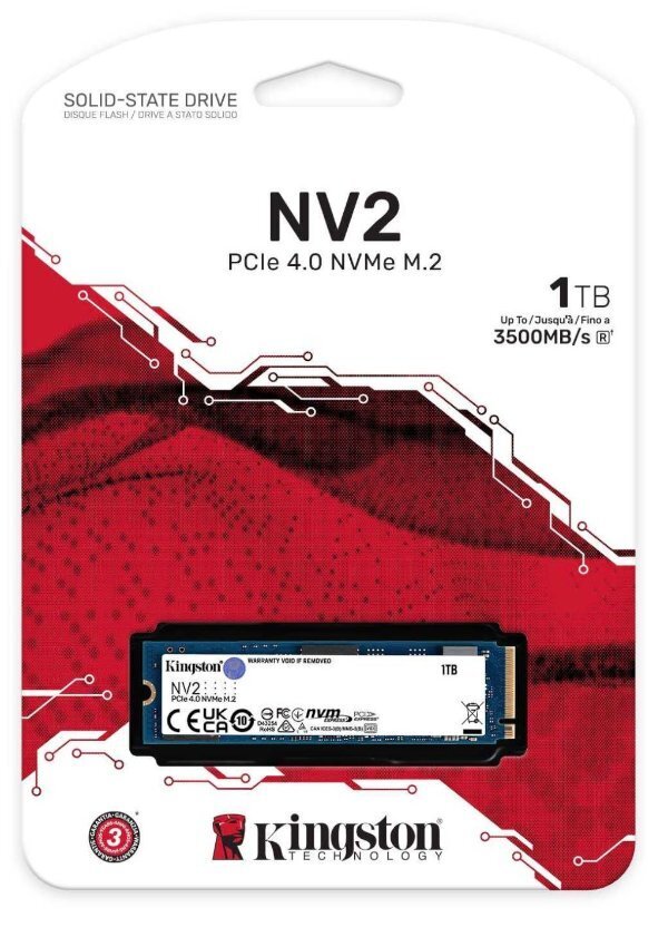 דיסק פנימי Kingston NV2 1TB NVME GEN 4.0 4X4 M.2 2280 - Cryptech