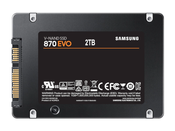 דיסק פנימי Samsung SSD 870 EVO 2TB SATA III 2.5 - Cryptech