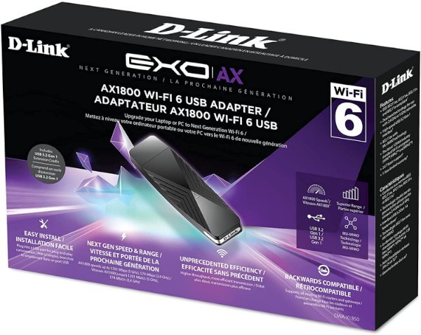 DWA-X1850 AX1800 Wi-Fi 6 USB Adapter - Cryptech