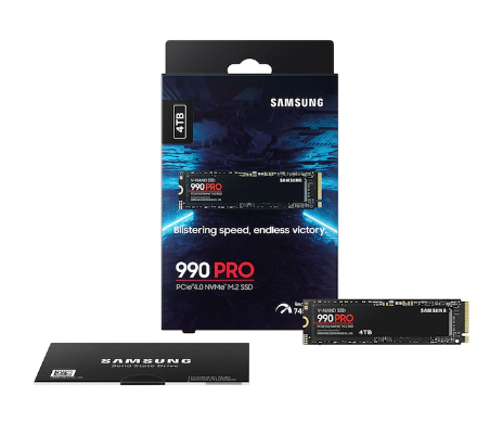 דיסק פנימי Samsung 990 PRO 4TB GEN4 up to 7450 read 6900 Write - Cryptech