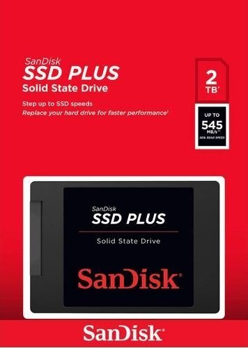 דיסק פנימי SanDisk SSD 2TB 2.5 Sata III Up to 545 Mb/s Read - Cryptech