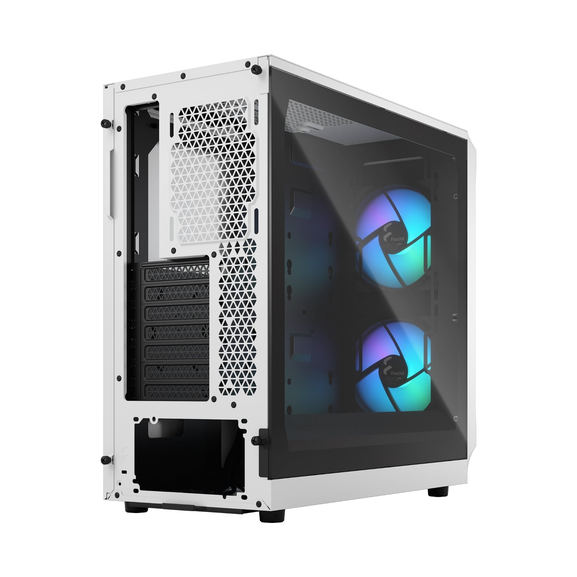 FRACTAL DESIGN FOCUS 2 RGB WHITE TG CLEAR TINT - Cryptech