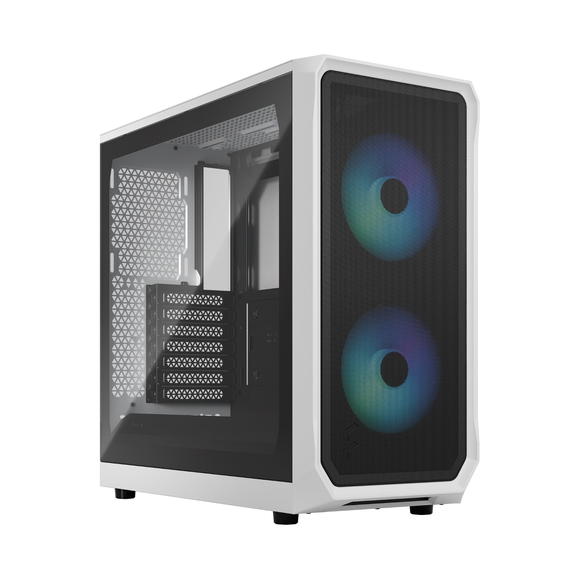 FRACTAL DESIGN FOCUS 2 RGB WHITE TG CLEAR TINT - Cryptech