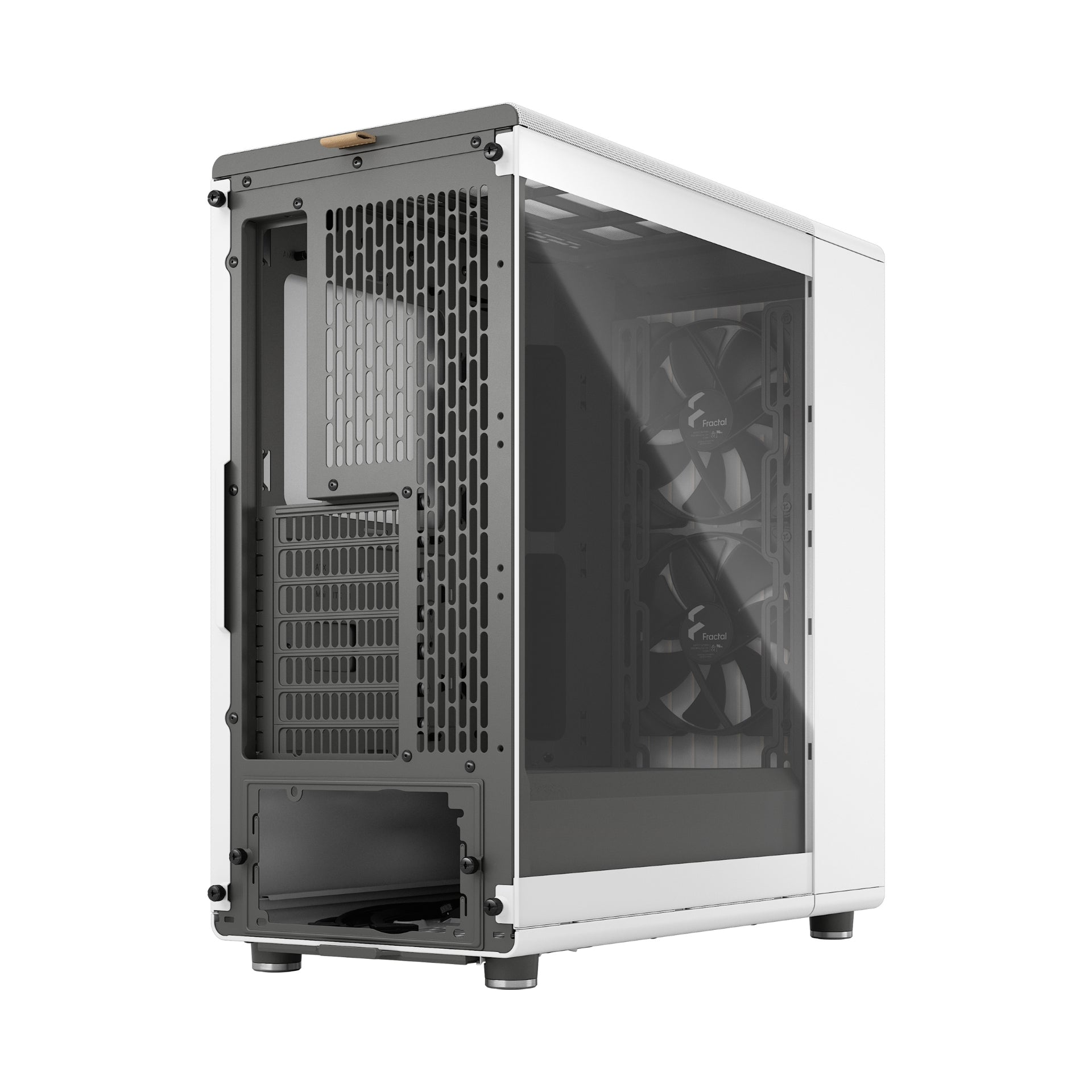 FRACTAL DESIGN NORTH CHALK WHITE TG CLEAR TINT - Cryptech