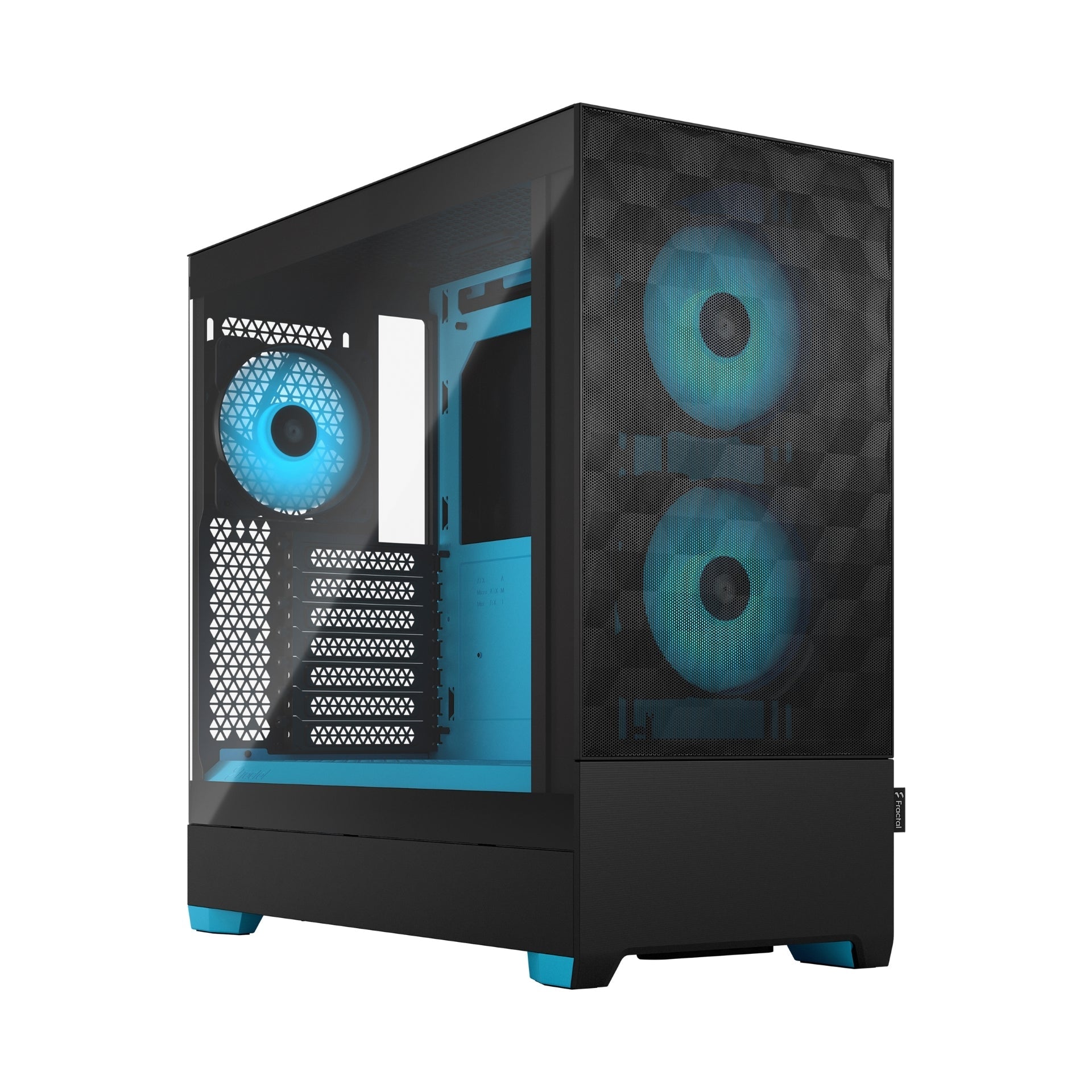 FRACTAL DESIGN POP AIR RGB CYAN CORE TG CLEAR TINT