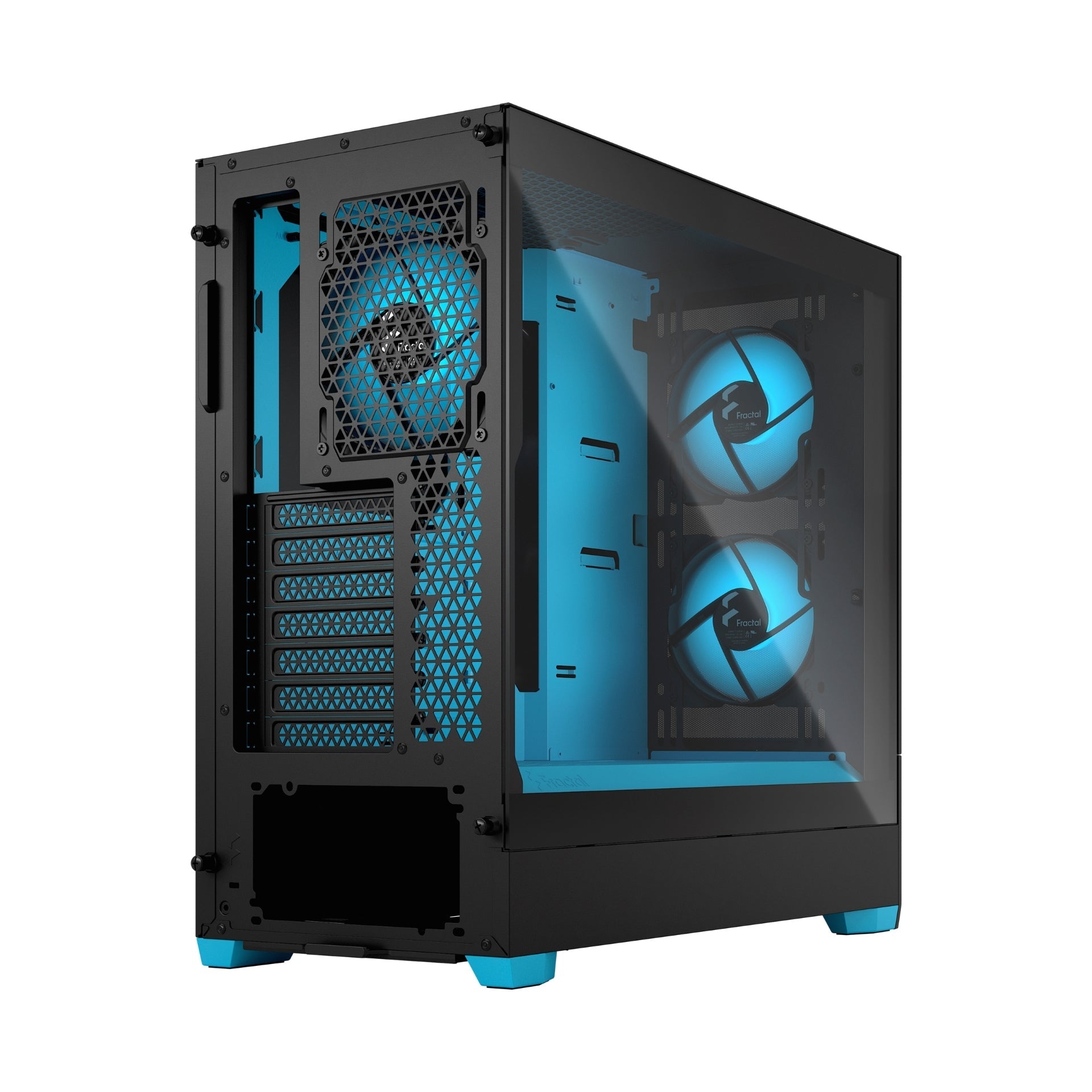 FRACTAL DESIGN POP AIR RGB CYAN CORE TG CLEAR TINT