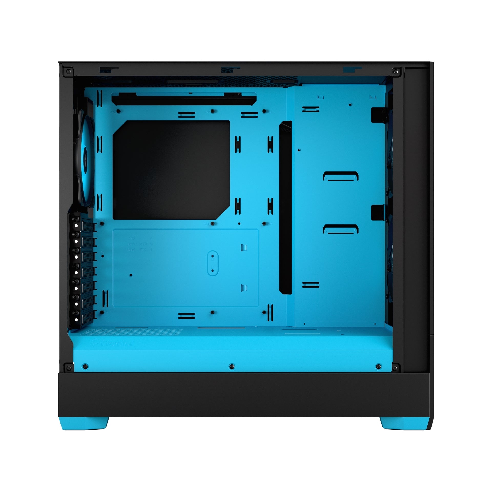 FRACTAL DESIGN POP AIR RGB CYAN CORE TG CLEAR TINT