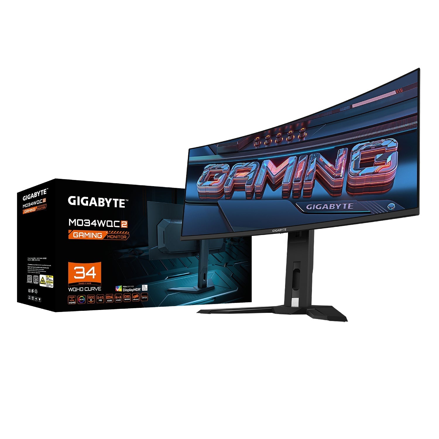 Gigabyte 34’’ OLED WQHD 240Hz 0.03ms 1800R Curved Gaming Monitor