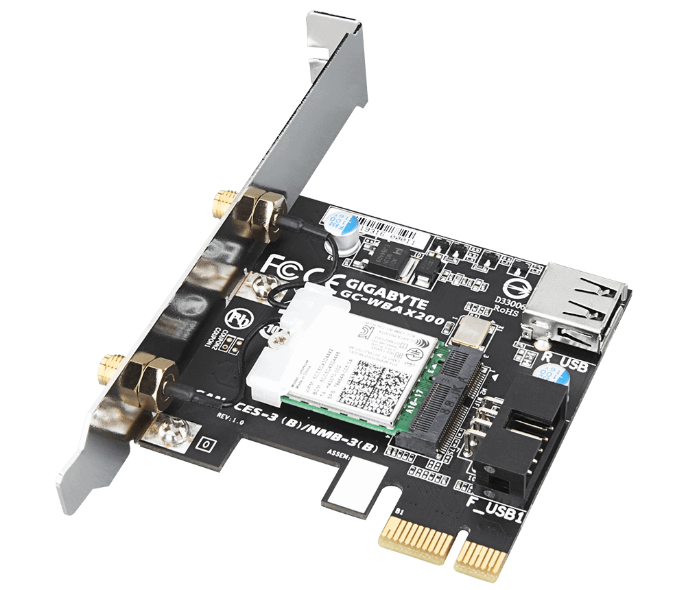 GIGABYTE AX200 WIFI 6 / BLUETOOTH 5 PCI-EX1