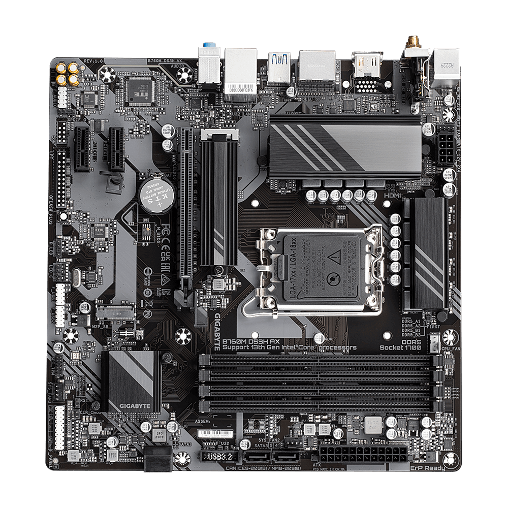 GIGABYTE B760M DS3H AX