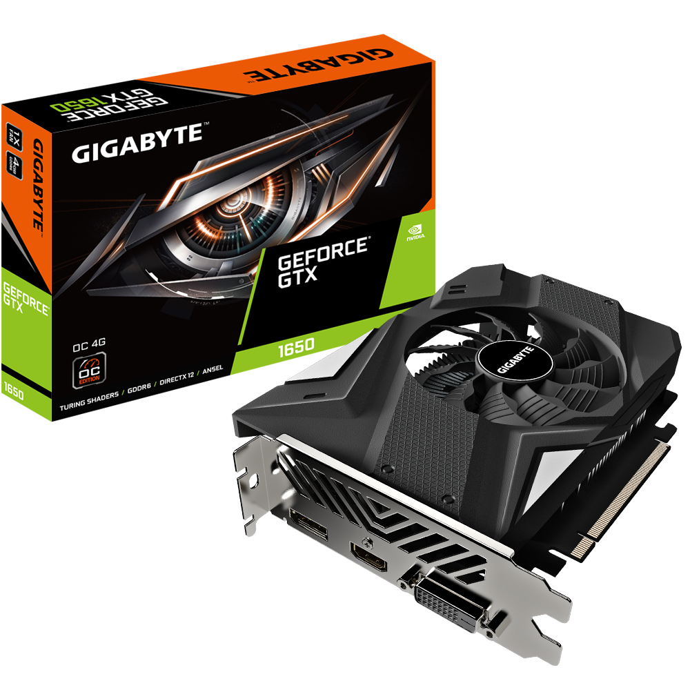 GIGABYTE GEFORCE GTX1650 D6 GV-N1656OC-4GD 2.0