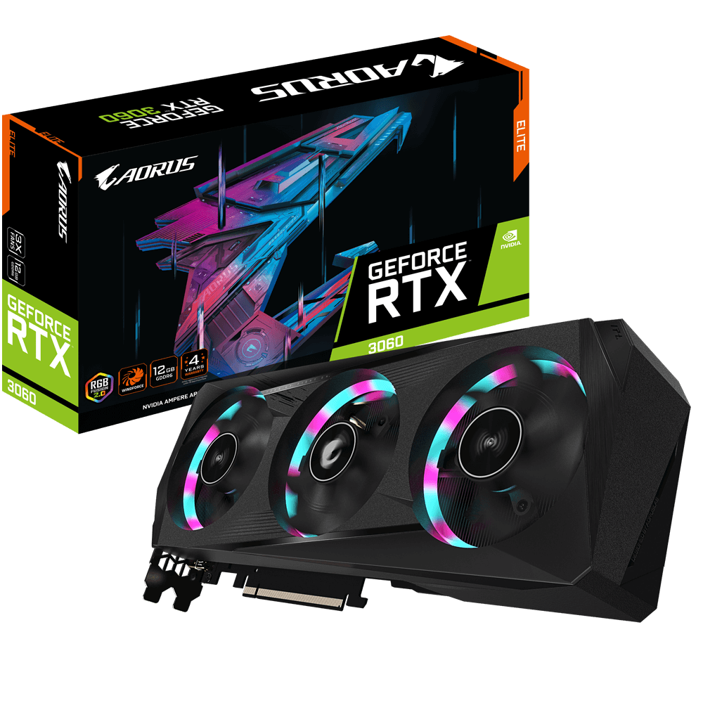 GIGABYTE GEFORCE RTX 3060 GV-N3060AORUS E-12GD 2.0