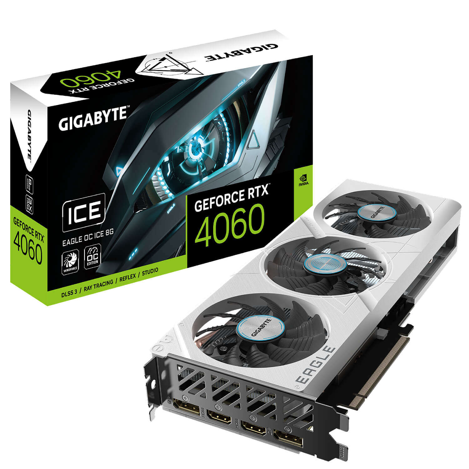 Gigabyte GeForce RTX 4060 EAGLE OC ICE 8G