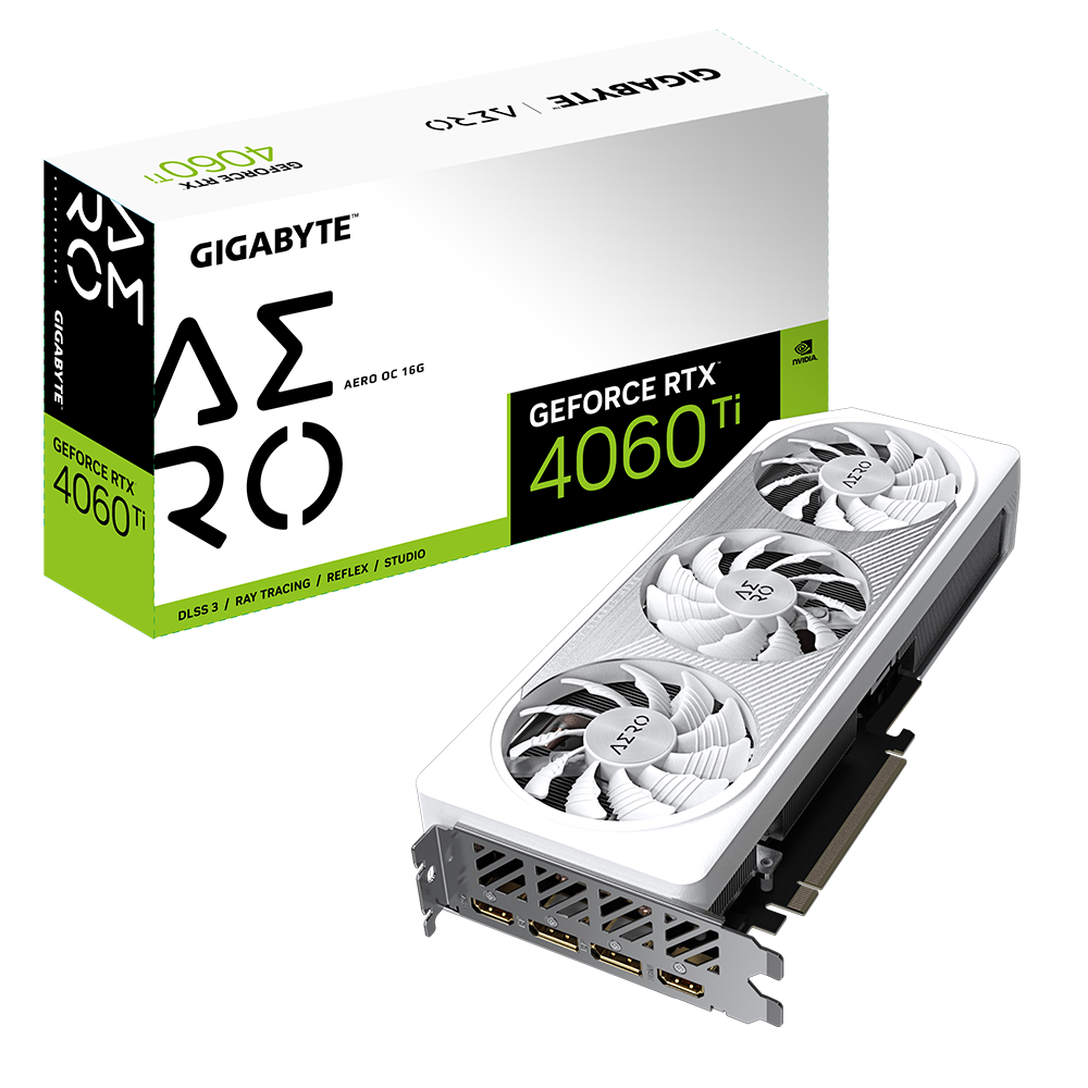 Gigabyte GeForce RTX 4060 Ti (DLSS 3) GV-N406TAERO OC-16GD