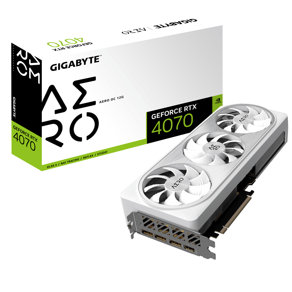 GIGABYTE GEFORCE RTX 4070 (DLSS 3) GV-N4070AERO OC-12GD