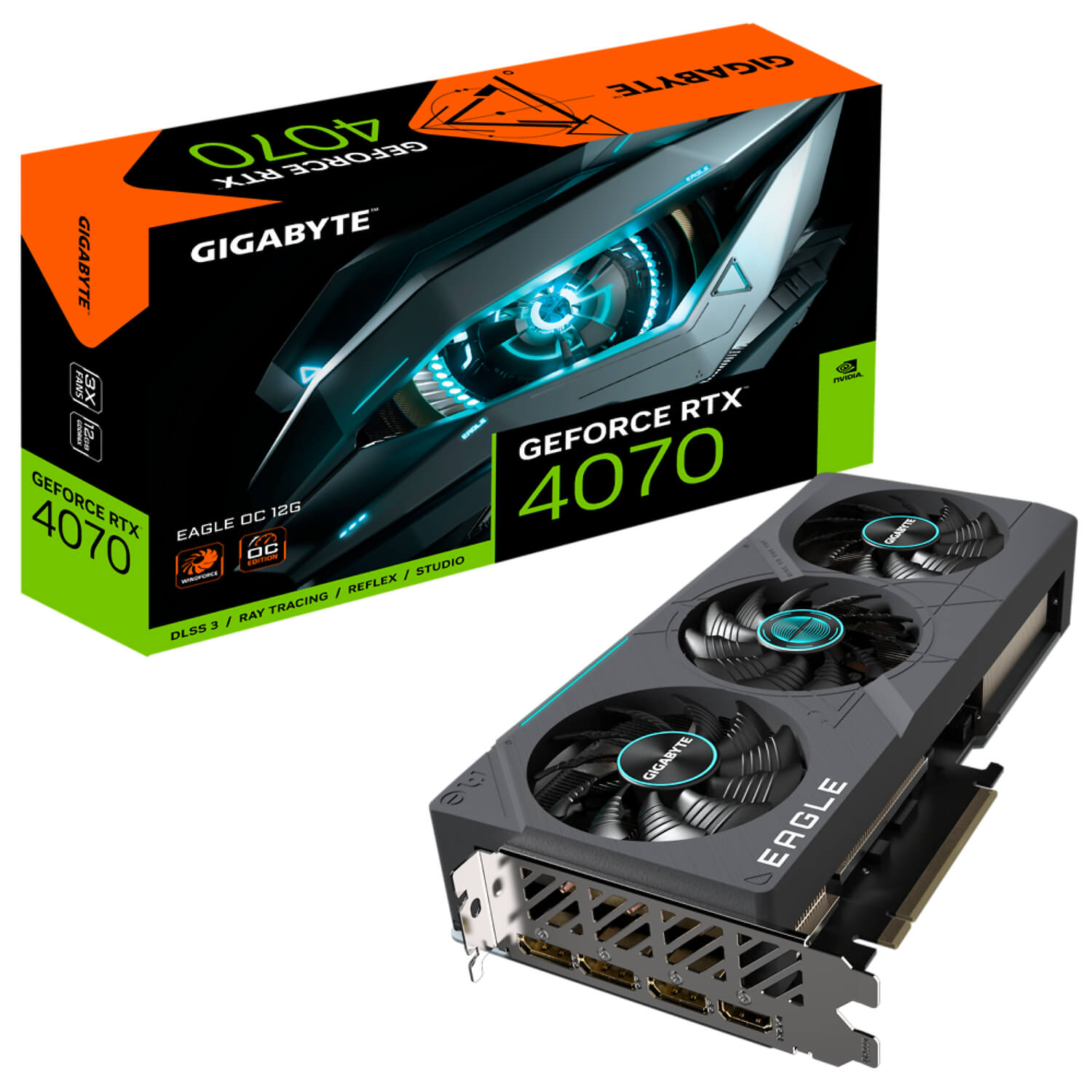 Gigabyte GeForce RTX 4070 (DLSS 3) GV-N4070EAGLE OC-12GD