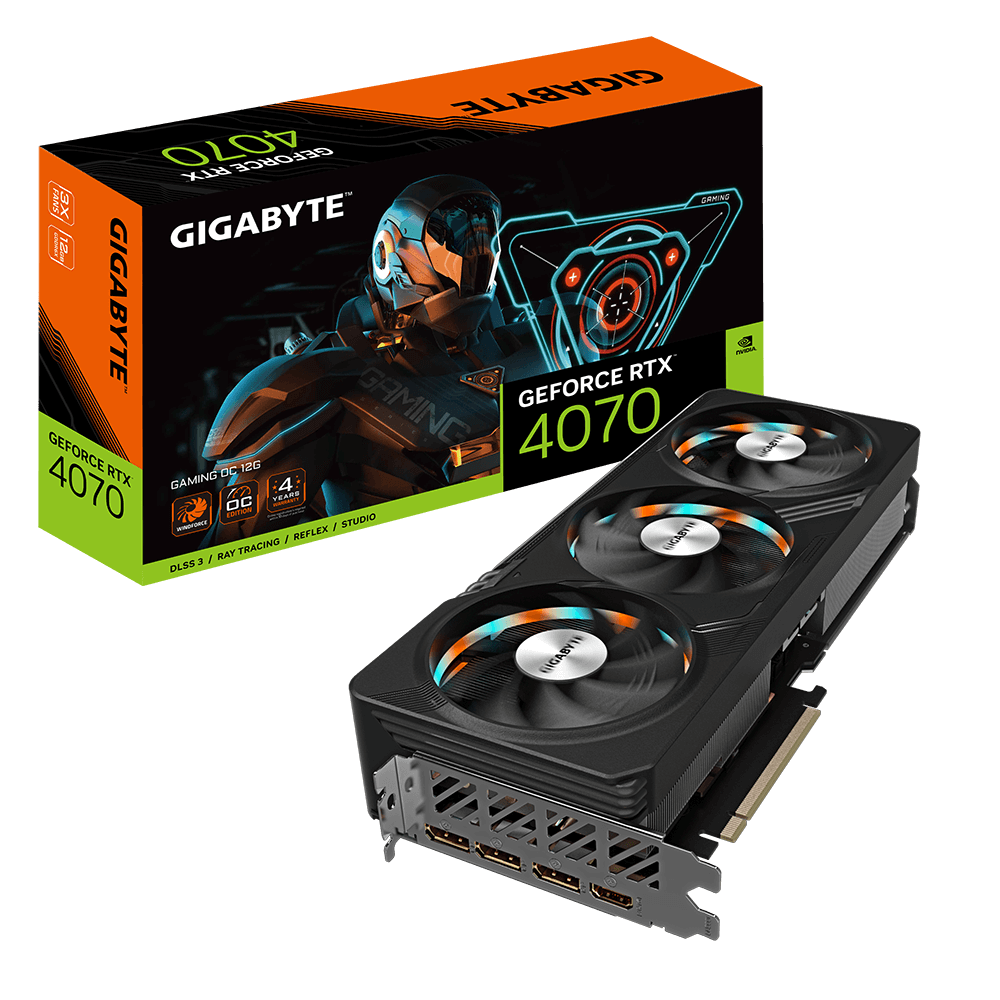 GIGABYTE GEFORCE RTX 4070 (DLSS 3) GV-N4070GAMING OC-12GD