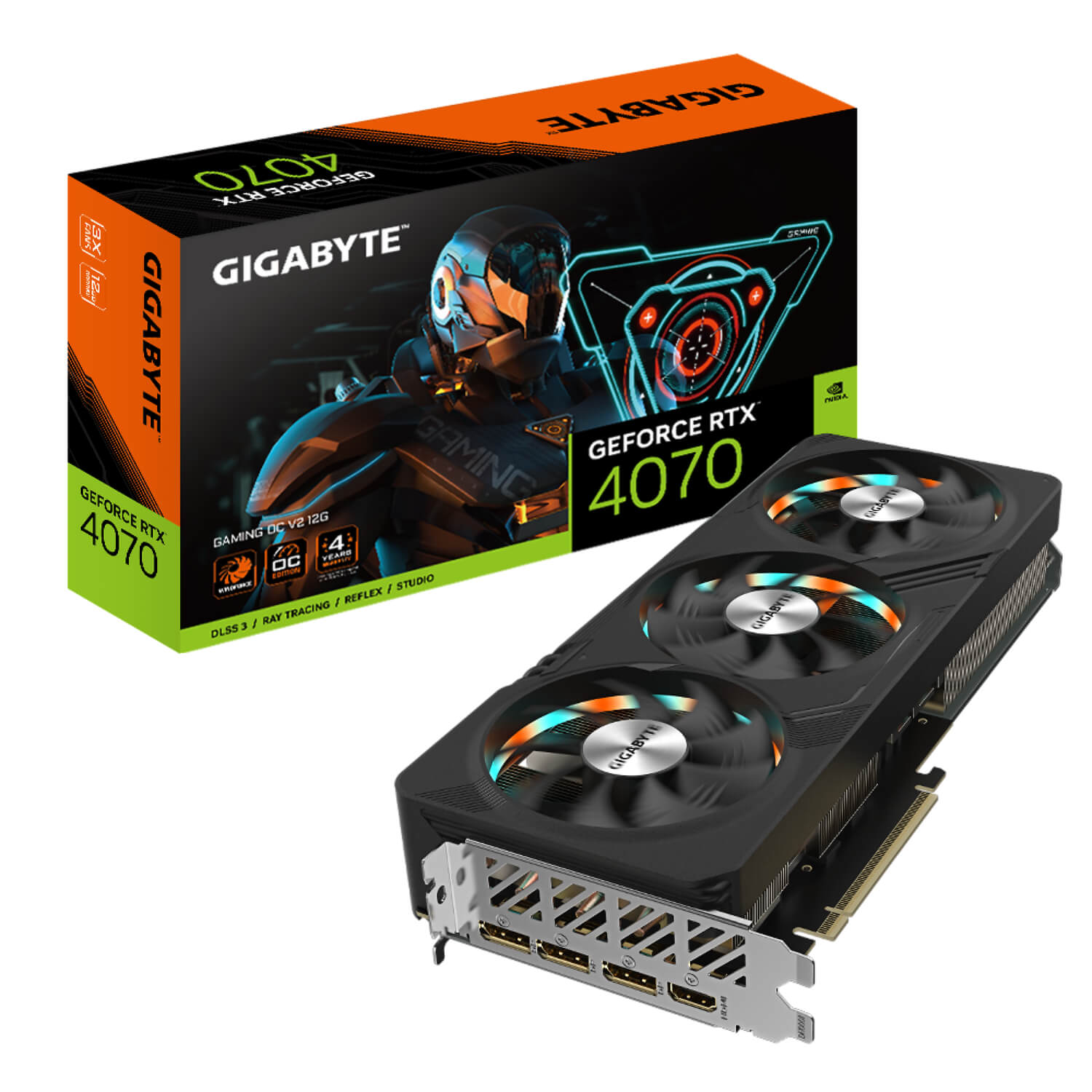 GIGABYTE GEFORCE RTX 4070 (DLSS 3) GV-N4070GAMING OCV2-12GD