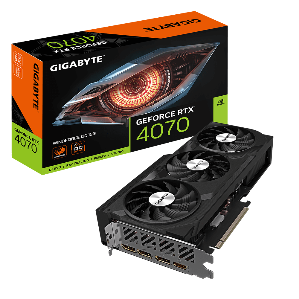 Gigabyte GeForce RTX 4070 (DLSS 3) GV-N4070WF3OC-12GD