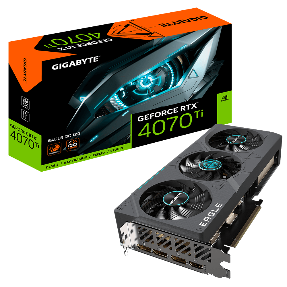 GIGABYTE GEFORCE RTX 4070TI (DLSS 3) GV-N407TEAGLE OC-12GD 2.0