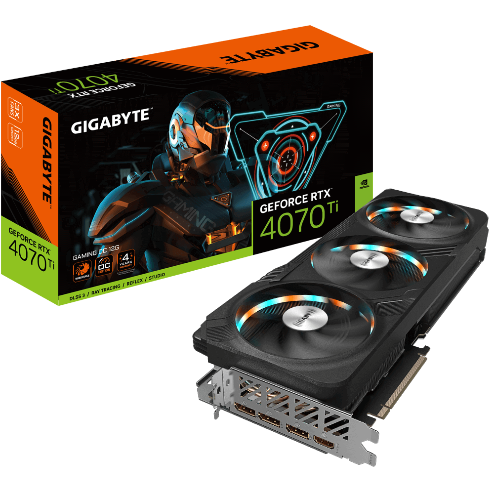 Gigabyte GeForce RTX 4070Ti (DLSS 3) GV-N407TGAMING OC-12GD